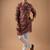 Brown color smart chickoo polo fabric designer ceremonial kurta payjama