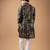 Grey color magnet fabric designer foil printed stylish men's traditional attire