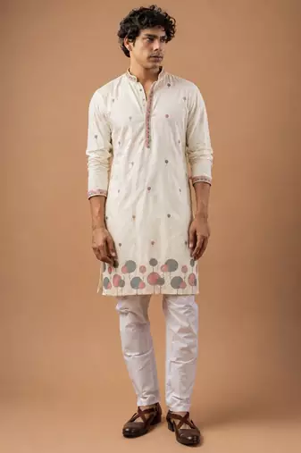 Smart heavy emnroidered viscose silk graceful kurta payjama