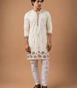 Smart heavy emnroidered viscose silk graceful kurta payjama