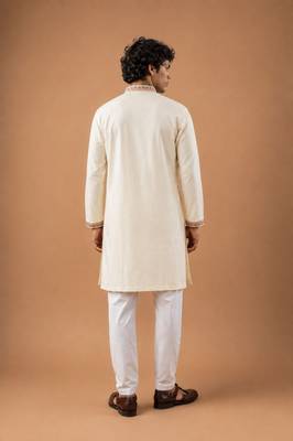 Smart heavy emnroidered viscose silk graceful kurta payjama 2