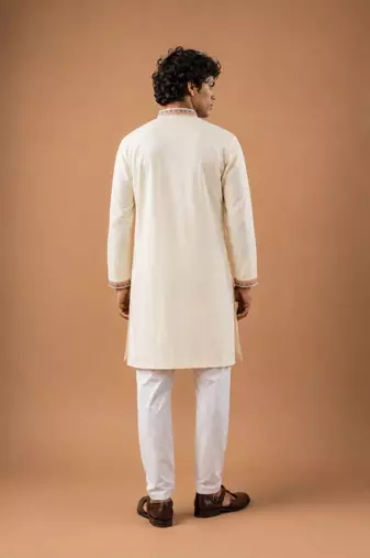 Smart heavy emnroidered viscose silk graceful kurta payjama