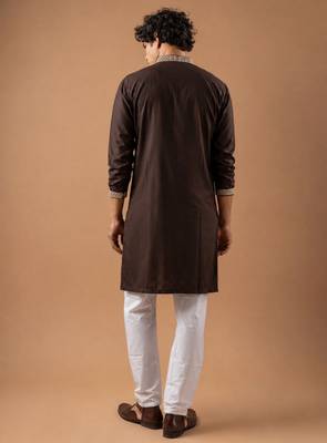 Smart heavy emnroidered viscose silk graceful kurta payjama 2