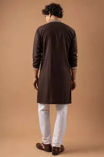 Smart heavy emnroidered viscose silk graceful kurta payjama