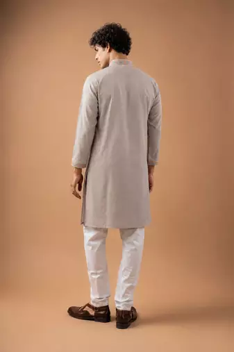 Smart heavy emnroidered viscose silk graceful kurta payjama