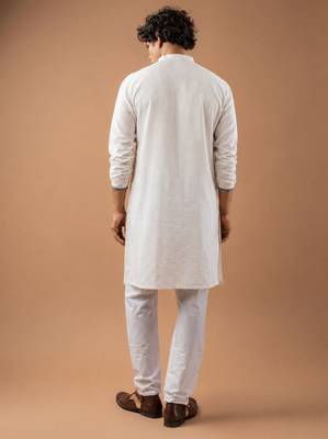 Smart heavy emnroidered viscose silk graceful kurta payjama 2