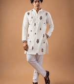 Smart heavy emnroidered viscose silk graceful kurta payjama