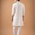 Smart and graceful white color viscose silk men's ceremonial attire