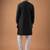 Smart and graceful black color viscose silk men's ceremonial attire