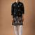 Smart and graceful black color viscose silk men's ceremonial attire