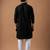 Smart and graceful black color viscose silk men's ceremonial attire