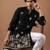 Smart and graceful black color viscose silk men's ceremonial attire