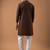 Smart and graceful brown color viscose silk men's ceremonial attire