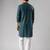Petrol blue color rayon fabric designer embroidered ethnic kurta payjama for men's traditional looks
