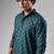 Petrol blue color rayon fabric designer embroidered ethnic kurta payjama for men's traditional looks