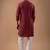 Maroon color rayon fabric designer embroidered ethnic kurta payjama for men's traditional looks
