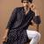Blue color rayon fabric designer embroidered ethnic kurta payjama for men's traditional looks