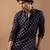 Blue color rayon fabric designer embroidered ethnic kurta payjama for men's traditional looks
