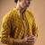 Yellow color rayon fabric designer embroidered ethnic kurta payjama for men's traditional looks