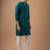 Petrol blue color rayon fabric designer embroidered ethnic kurta payjama for men's traditional looks