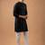 Black color rayon fabric designer embroidered ethnic kurta payjama for men's traditional looks