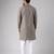 Grey color rayon fabric designer embroidered ethnic kurta payjama for men's traditional looks