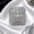 Rhodium crystal cz adjustable ring