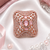 Rose Gold Blush CZ Adjustable Ring
