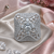 Rhodium crystal cz adjustable ring