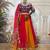 Red Color Embroidery and Miror Work Georgette Navratri Lehenga Choli