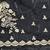 black color fendy satin fabric beautiful sequins work saree