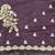 wine color fendy satin fabric beautiful sequins work saree