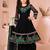 Black embroidered net anarkali kids salwar suits