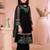 Black embroidered net anarkali kids salwar suits