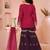 Pink embroidered cottonsilk straight  kids salwar suits