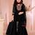 Black embroidered net straight  kids salwar suits