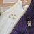 white color embroidery work silk blend salwar suit