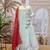 white color embroidery work silk blend salwar suit