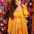 Digital print heavy chinon shrug sharara suit