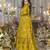 Digital print heavy chinon shrug sharara suit