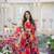 Digital print heavy chinon shrug sharara suit