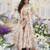 Digital print heavy chinon shrug sharara suit