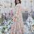 Digital print heavy chinon shrug sharara suit