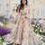 Digital print heavy chinon shrug sharara suit