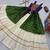 Green Color Bandhej Print Gamathi and Real Mirror Work Silk Blend Navratri Lahenga Choli