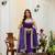 purple Color Embroidered and Mirror Work Silk Blend Salwar Suit 