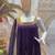 purple Color Embroidered and Mirror Work Silk Blend Salwar Suit 