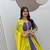 Light Green Hand Work Cotton Navratri Lahenga Choli Set