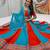  Teal Hand Work Cotton Navratri Lahenga Choli Set
