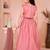 Pink embroidered cotton silk a line lehenga choli dupatta